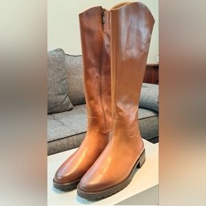NWT Nordstrom Leather Boots with Equestrian Elegance